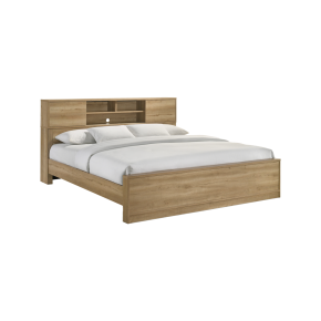 Intercon VG-BR-2260K-NNM-C Vega - King Bed - Natural Oak Melamine