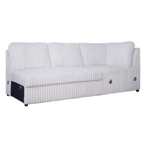 New Classic U1899-L20-MST Bliss - LSF Loveseat With Corner - Mist Gray