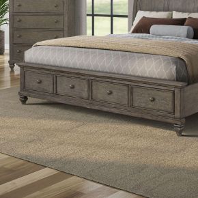 Liberty Furniture 104G-BR16FS Twin Lakes - King Storage Footboard - Gray