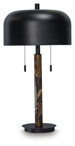 Signature Design by Ashley® L208454 Alanbert - Metal Table Lamp - Brown / Black