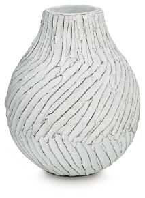 Signature Design by Ashley® A2000848 Shelvie - Vase - 10" - Distressed White