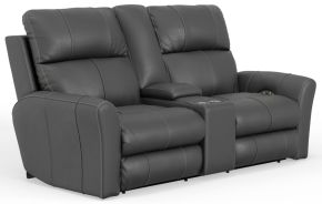 Catnapper 64489-1225/58-3025/58 Catnapper 64489-1225/58-3025/58 Fredda - Italian Leather Match Power Zero Gravity Reclining Console Loveseat With Power Adjustable Headrest - Anthracite