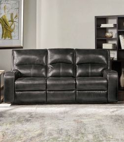 Furniture of America CM9924DG-SF-PM Soterios - Power Sofa - Charcoal
