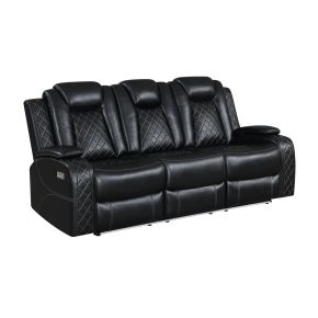 New Classic U1769V-30P2-BLK New Classic U1769V-30P2-BLK Orion II - Sofa With Power Headrest & Footrest - Black