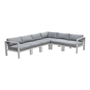 Intercon NS-SF-ARMLSS-BUF-6PC Intercon NS-SF-ARMLSS-BUF-6PC Nash - 6 Piece Outdoor Seating Sectional - Buff