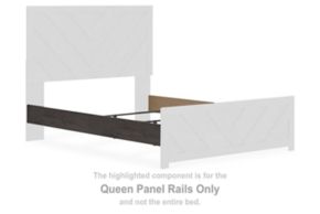 Signature Design by Ashley® B3789-96 Prendonea - Queen Panel Rails - Charcoal
