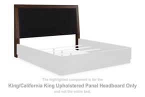 Signature Design by Ashley® PCB857-58 Dilenno - King/California King Upholstered Panel Headboard - Dark Brown