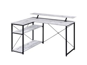 ACME 92757 Drebo - Writing Desk - Antique White & Black Finish