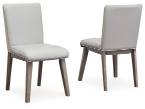 Signature Design by Ashley® D789-01 Loyaska - Grayish Brown - Dining Upholstered Side Chair (Set of 2)