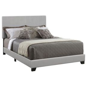 CoasterEveryday 300763Q Dorian - Upholstered Queen Panel Bed - Gray