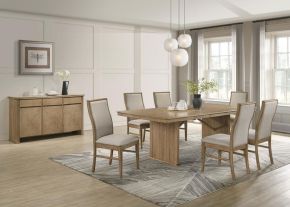 Coaster Fine Furniture 193611-S8 Adina - 8 Piece Extension Dining Set - Distressed Light Brown