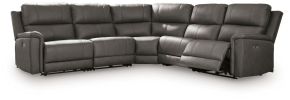 Ashley Furniture PCU12000S4 Ashley Furniture PCU12000S4 Bleckley - 5-Piece Power Reclining Sectional With RAF And LAF Recliners - Anchor