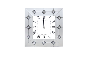 ACME 97406 Hessa - Wall Clock - Mirrored & Faux Rhinestones