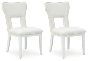 Signature Design by Ashley® D822-01 Chalanna - Dining Upholstered Side Chair (Set of 2) - White
