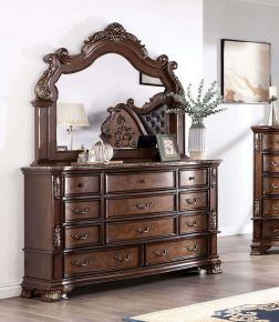 Furniture of America CM7478CH-D Esparanza - Dresser - Brown Cherry