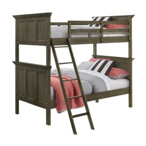 Intercon SM-BR-4660TT-GRY-C San Mateo Youth - Twin Over Twin Bunk Bed - Gray