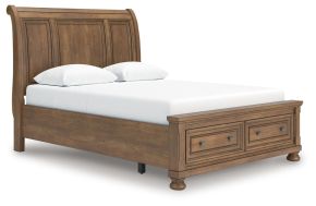 Signature Design by Ashley® PCB779B4 Feddinger - Queen Storage Sleigh Bed - Medium Brown