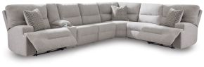 Ashley Furniture 93605S20 Ashley Furniture 93605S20 Acklen Place - 7-Piece Power Sectional Reclining Sofa With Storage Console - Pewter