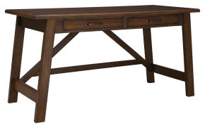 Signature Design by Ashley® H675-44 Baldridge - Home Office Large Leg Desk - Rustic Brown