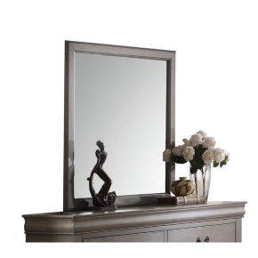 ACME 23864 Louis Philippe - Mirror - Antique Gray