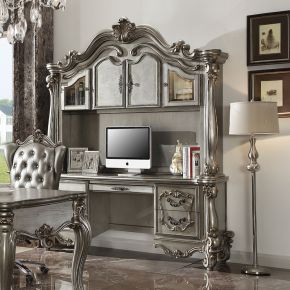 ACME 92824 ACME 92824 Versailles - Executive Computer Desk With Hutch - Antique Platinum