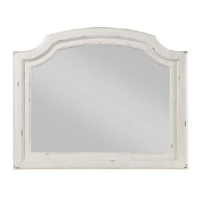 ACME BD01435 Jaqueline - Mirror - Light Gray Linen & Antique White Finish