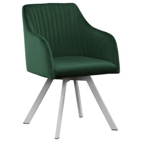 CoasterElevations 193372GRN Arika - Velvet Upholstered Swivel Dining Arm Chair - Green