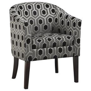 CoasterEveryday 900435 Jansen - Upholstered Accent Club Chair - Gray And Black