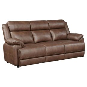 Coaster Fine Furniture 508281 Ellington - Upholstered Padded Arm Sofa - Dark Brown