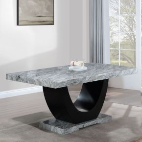 ACME DN03705 Caralin - Dining Table - Engineered Stone & Black