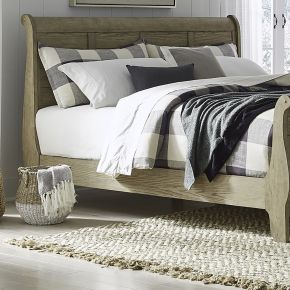 Liberty Furniture 175S-BR22C Grandpas Cabin - California King Sleigh Rails - Brown