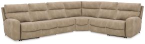 Signature Design by Ashley® 61004S8 Next-Gen Durapella - 6-Piece Power Reclining Sectional - Sand