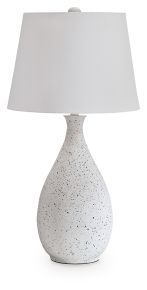 Ashley Furniture L207614 Wyattford - Metal Table Lamp - White / Black
