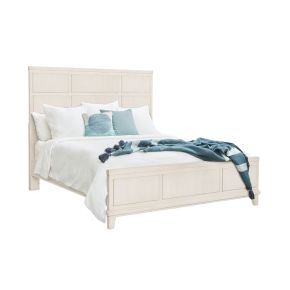 Samuel Lawrence Furniture S916-BR-K3 Madison - King Panel Bed in a Grey-White Wash Finish - Natural