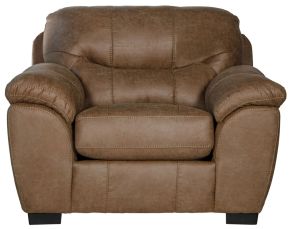 Jackson 445301-1227/49-3027/49 Jackson 445301-1227/49-3027/49 Grant - Faux Leather Chair & 1/2 - Silt