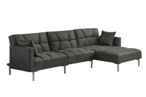ACME 50485 Duzzy - Sectional Sofa - Dark Gray Fabric