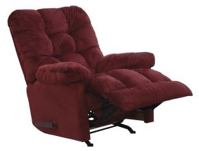 Catnapper 47372-1765/40 Nettles - Chaise Rocker Reclining With Deluxe Heat/Massage - Merlot