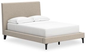 Signature Design by Ashley® B1199-72 Cielden - Full Upholstered Bed with Roll Slats - Soft Gray