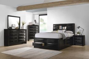 CoasterEssence 202701KE-S4 Briana - 4 Piece Eastern King Bedroom Set - Black