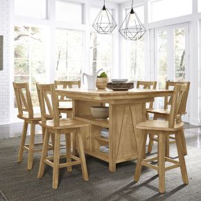 Liberty Furniture 62N-CD-7GTS Liberty Furniture 62N-CD-7GTS Lindsey Farm - 7 Piece Gathering Table Set - Natural