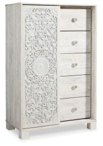 Signature Design by Ashley® B181-48 Paxberry - Dressing Chest - Whitewash