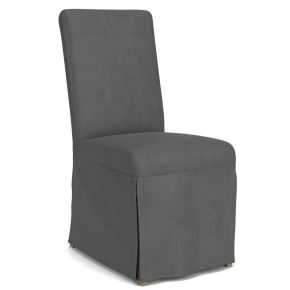 Riverside Furniture 92652 Mix-N-Match Chairs - Parsons Upholstered Chair (Set of 2) - Dark Gray