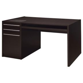 CoasterEveryday 800982 Halston - 3-Drawer Office Computer Desk - Cappuccino