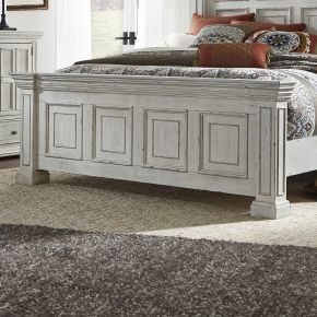 Liberty Furniture 361W-BR16 Big Valley - King Mansion Footboard - Whitestone