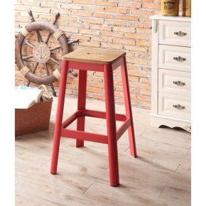 ACME 72334 ACME 72334 Jacotte - Bar Stool - Natural & Red