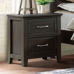 Furniture of America FOA7916N Alaina - Nightstand With USB Plug - Walnut