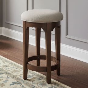 Liberty Furniture 512-OT9001 Arden Road - Upholstered Console Stool (RTA) - Cherry
