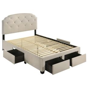 Coaster Fine Furniture 316011FB1 Marianna - Full Headboard, Drawers & Slats, Box 1 of 2 - Cream