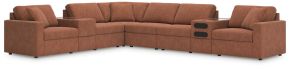 Signature Design by Ashley® 92102S30 Modmax - 8-Piece Sectional With Audio And Storage Consoles - Spice