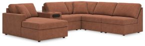 Ashley Furniture 92102S24 Ashley Furniture 92102S24 Modmax - 6-Piece Sectional With Laf Corner Chaise And Audio System Console - Spice